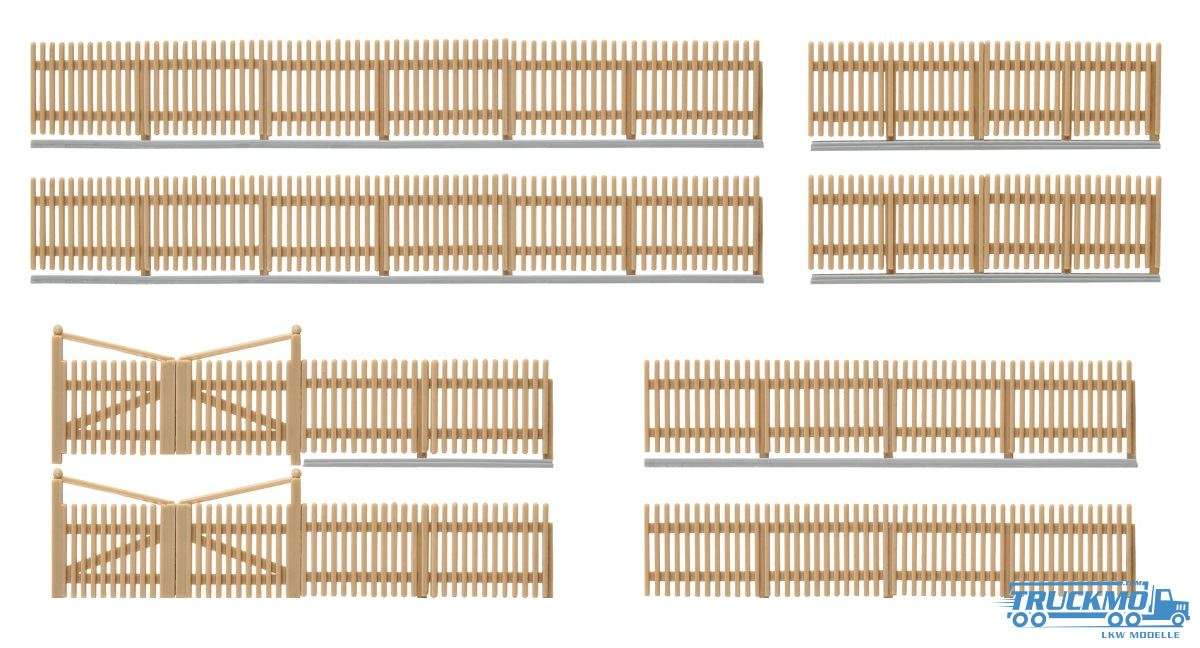 Kibri wooden fence 38625