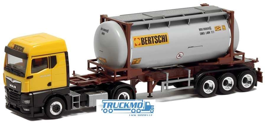 Herpa Bertschi MAN TGX GM 26ft Tankcontainer 5190