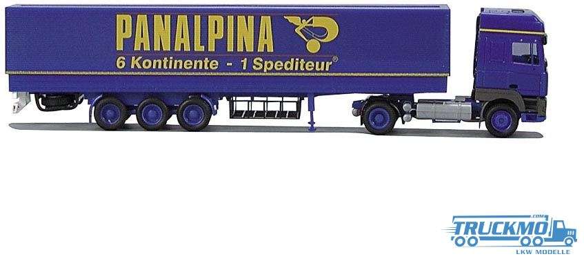 AWM Panalpina DAF 95 XF SSC Flatbed semitrailer 70800