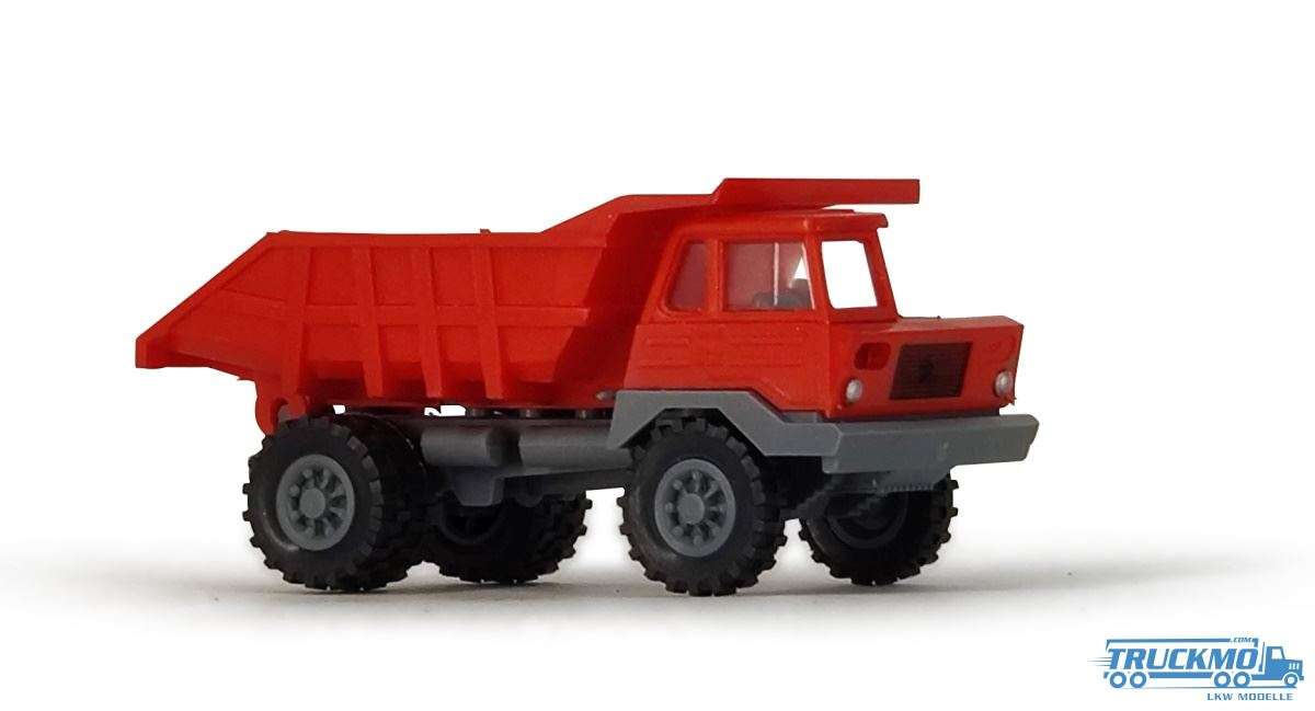 VK models Perlini T25 dump truck blood orange gray 31012