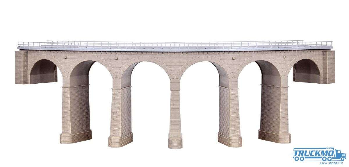 Kibri Riedberg Viaduct with icebreaker pillars curved single track 39725