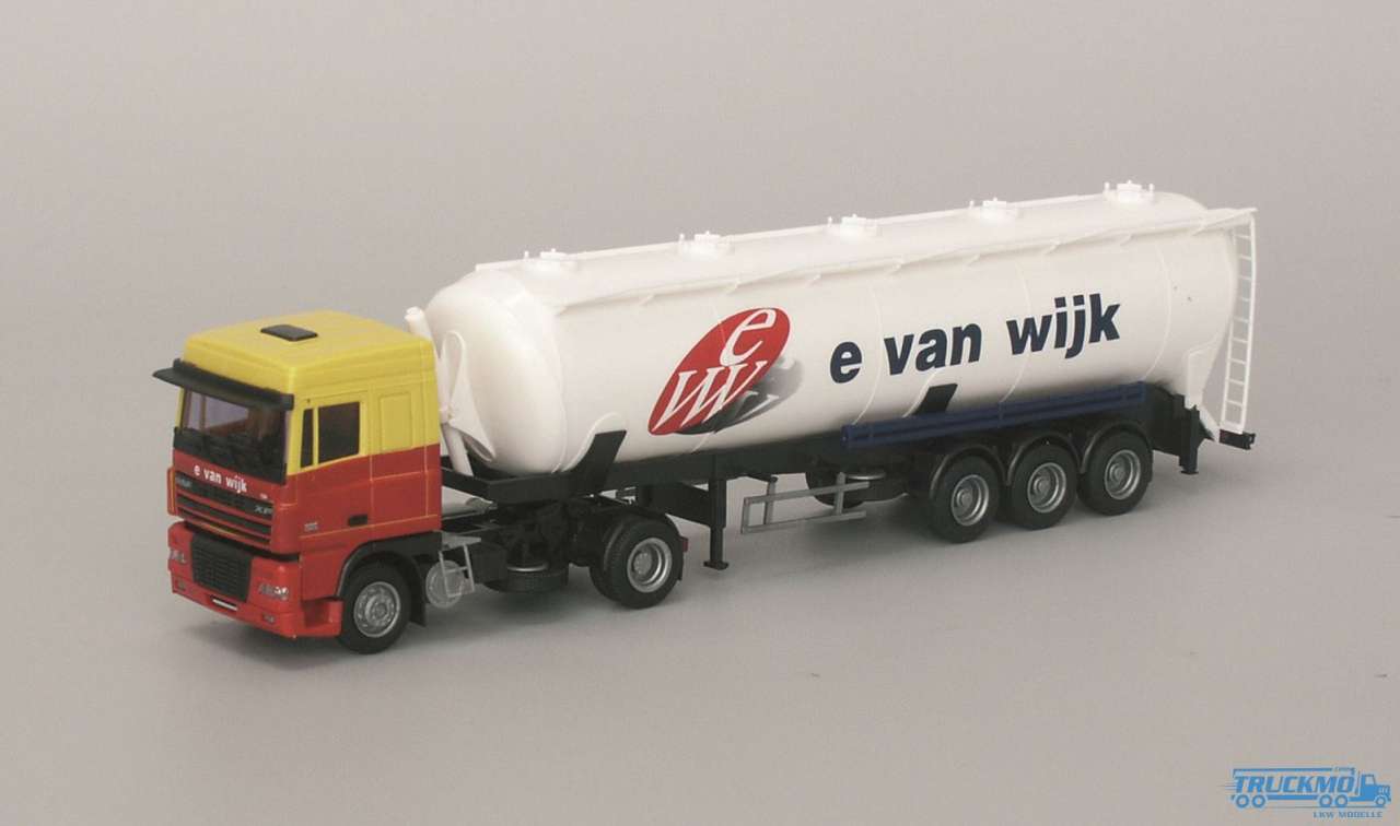 AWM Van Wijk DAF XF 95 Space Cab Kippsiloauflieger 53062