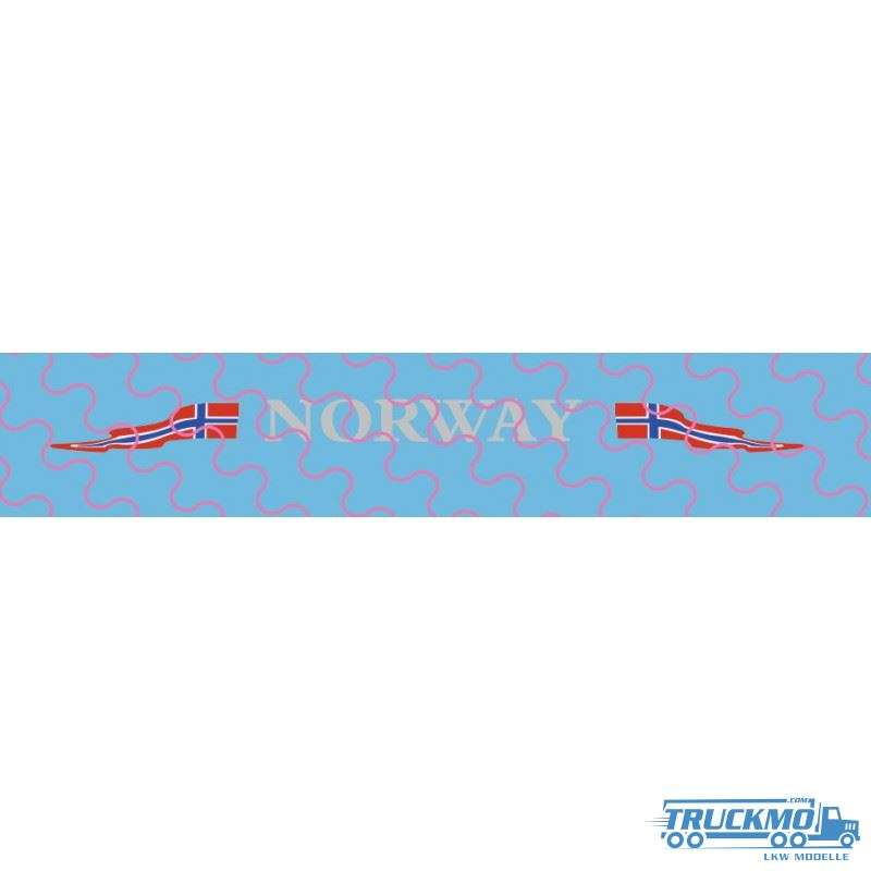 TRUCKMO Decal Norway sun visor 12D-0106