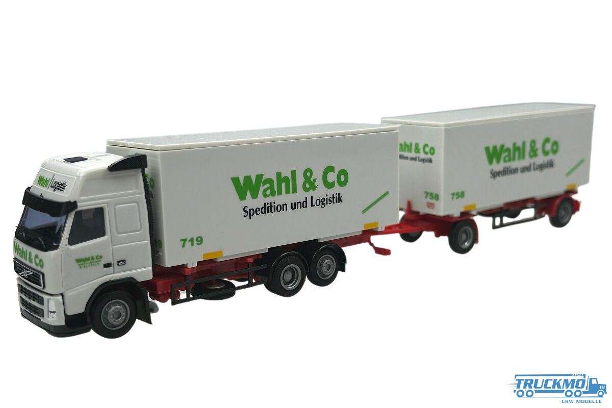 AWM Wahl &amp; Co Volvo FH XL Swap Box Truck-Trailer 76256