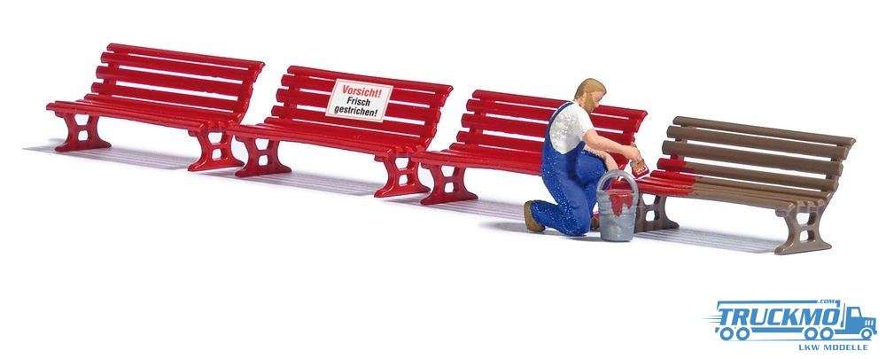 Busch Action Set Painting Bench 7978
