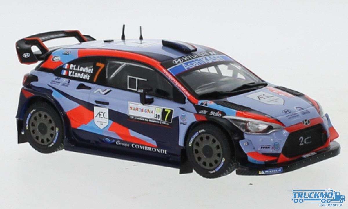 IXO Models Rally Sardinia 2020 Hyundai i20 Coupe WRC No.7 P.-L. Loubet V. Landais IXORAM764LQ
