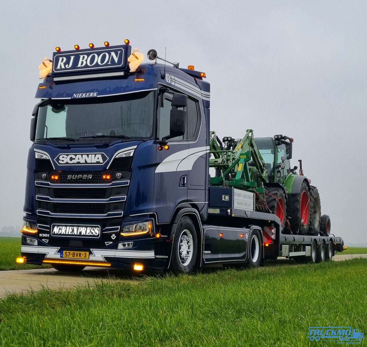 WSI R.J. Boon transport Scania S Normal CS20N low loader 01-4416