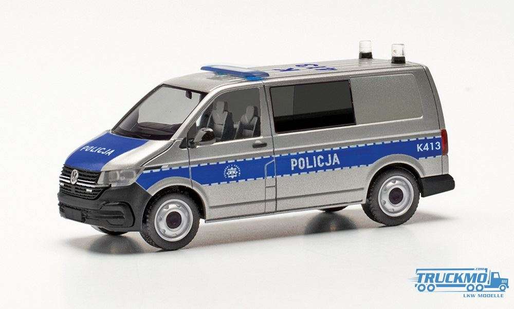 Herpa Policija Polen Volkswagen T 6.1 Bus 097109