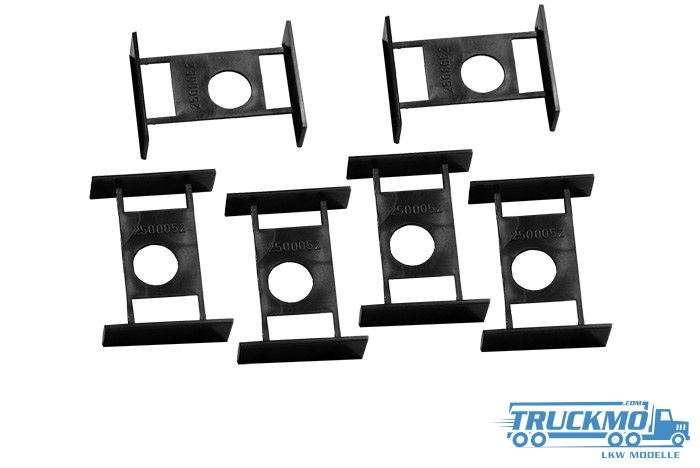 Herpa underride protection rear for Euro trailer 6 pieces black 692539