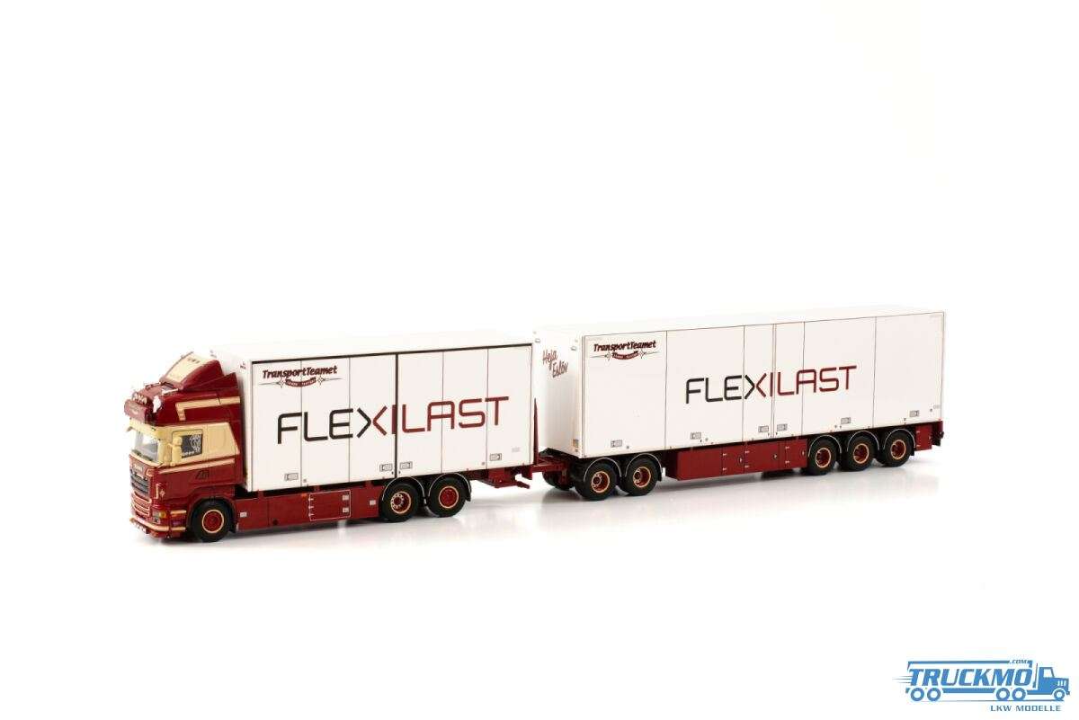 WSI TransportTeamet Flexilast Scania R6 Topline 6x2 swedish box combination 01-3767