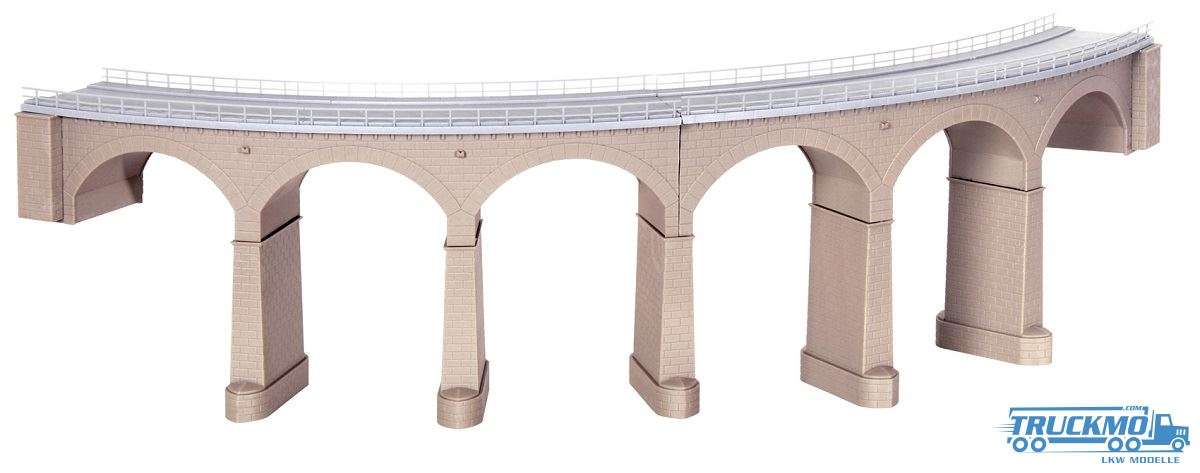 Kibri Rosanna Viaduct with icebreaker piers curved single track 39726