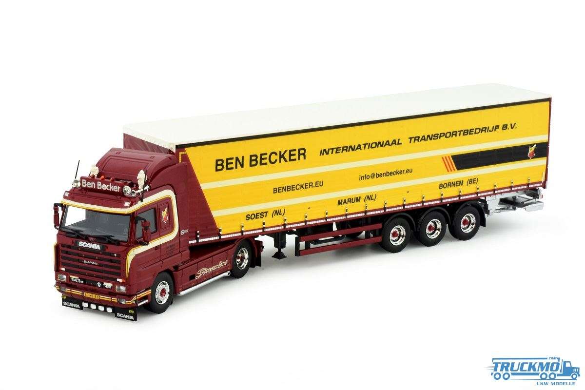 Tekno Ben Becker Scania 143 Streamline curtainside semitrailer 85107