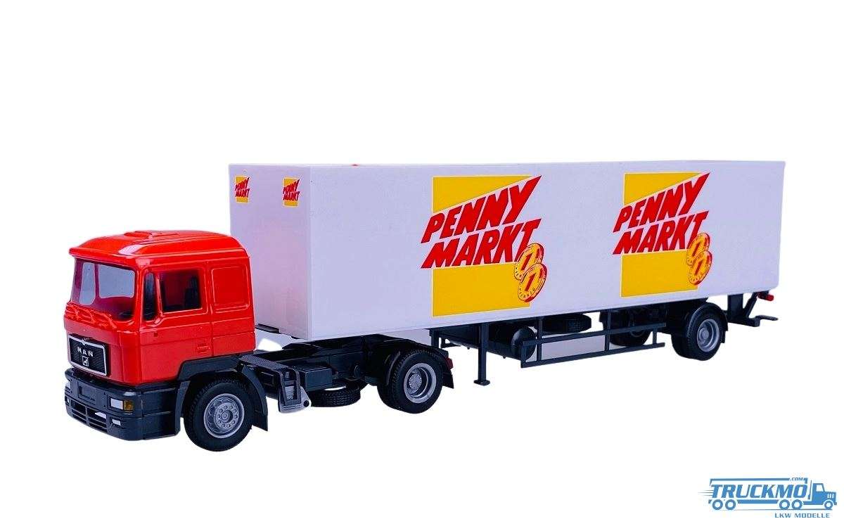 AWM Penny Markt MAN F2000 City box semitrailer 76021