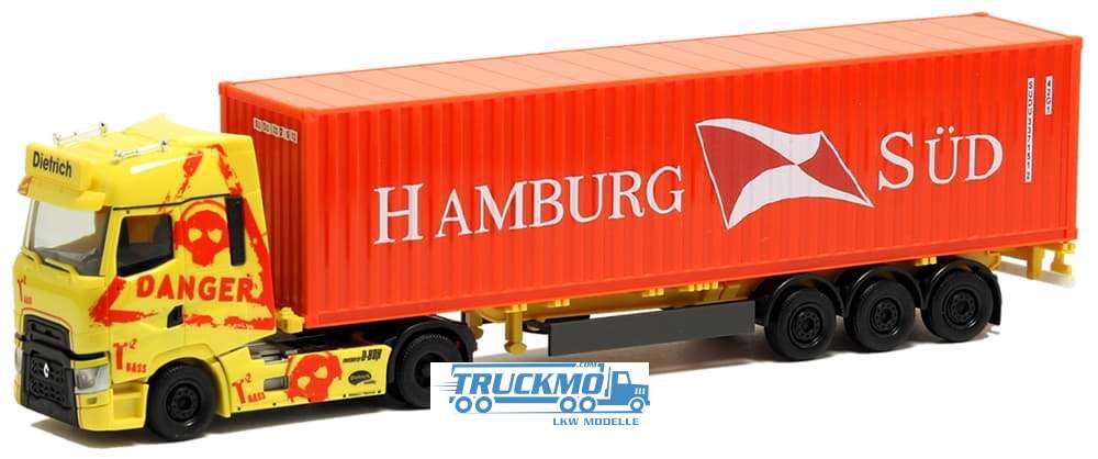 Herpa Hamburg Süd Renault T 40ft container semitrailer 402056