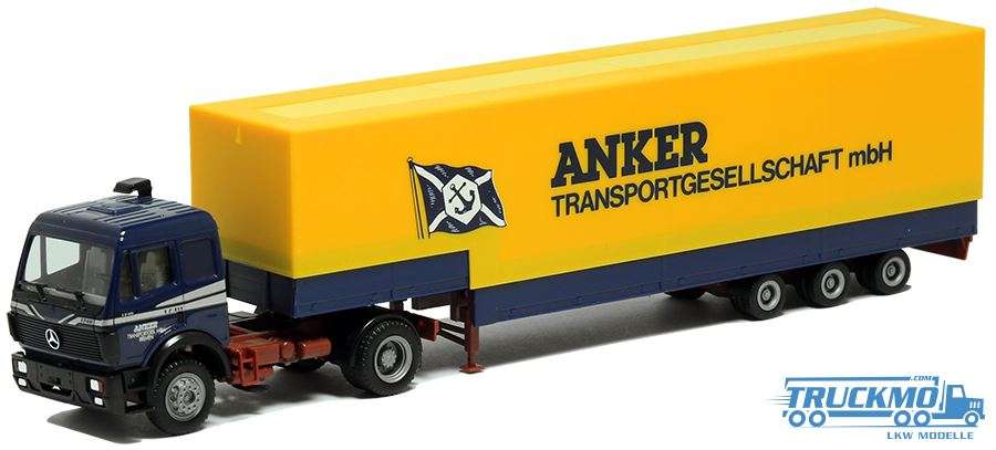 Herpa Anker Transport Mercedes Benz SK jumbo tarpaulin trailer 5111