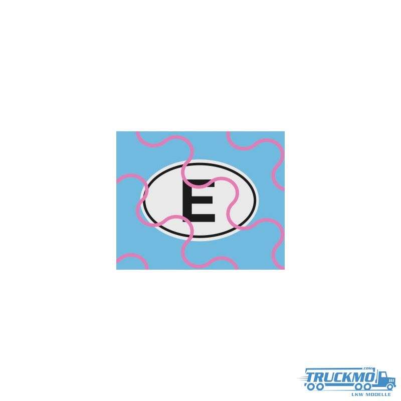 TRUCKMO Decal Country plate E 12D-0115