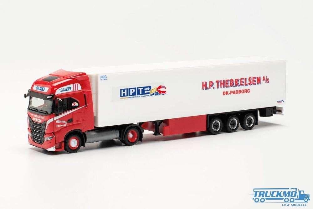 Herpa H.P. Therkelsen Iveco S-Way LNG Reefer Box Semitrailer 316095