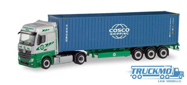 Herpa EKB / COSCO Mercedes Benz Actros Bigspace Container-tractor 311427