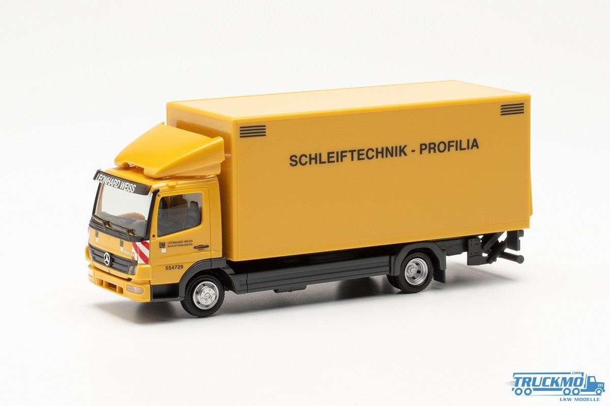 Herpa Leonhard Weiss Schleiftechnik Profilia Mercedes Benz Atego box truck 950053
