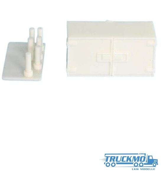 Tekno Parts storage box 2 pieces motor car 28x14x12mm 500-093 77793