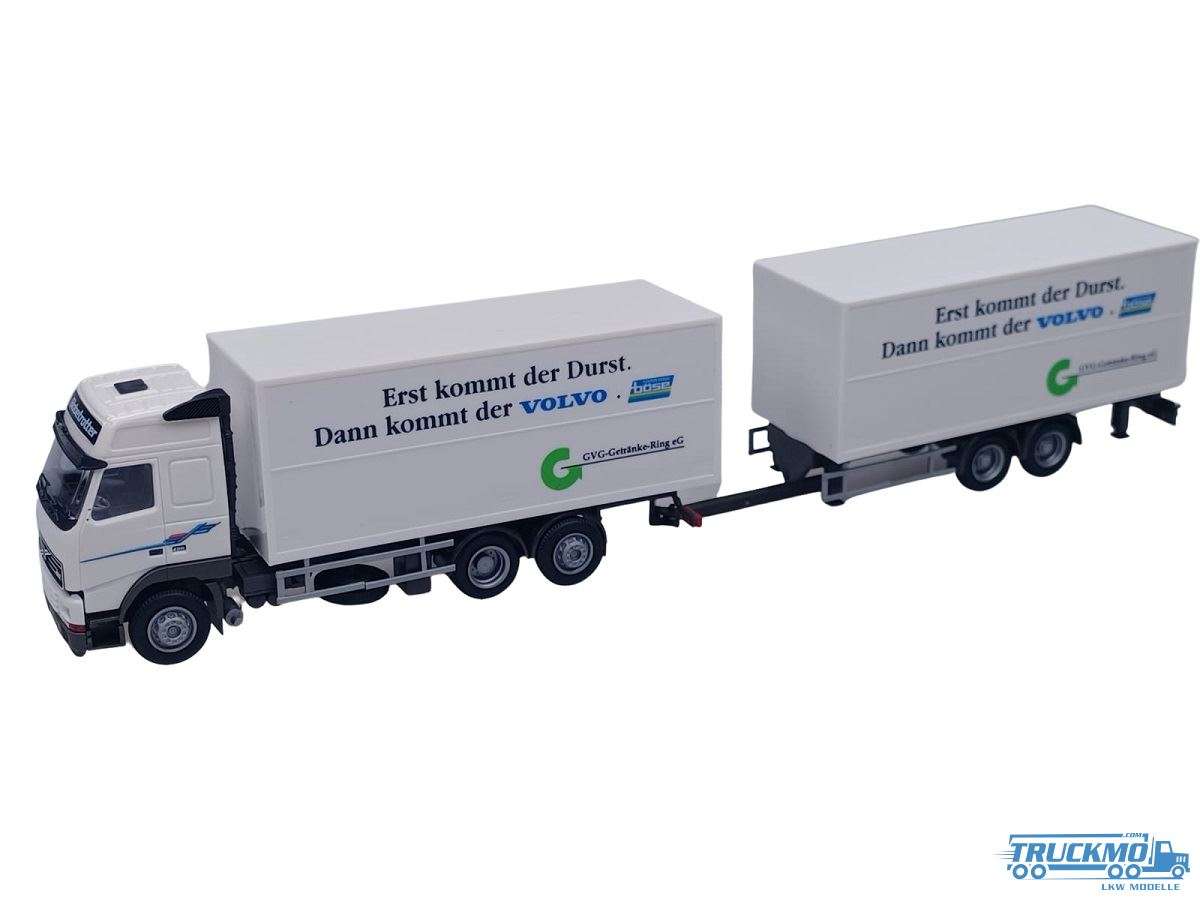 AWM Getränke Volvo FH Globetrotter box truck-trailer 75928
