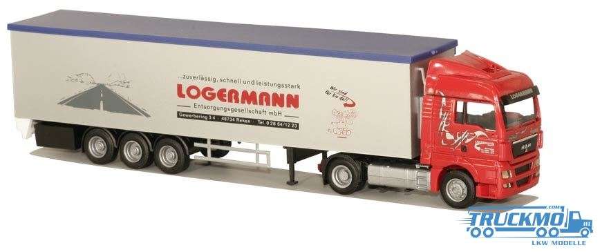 AWM Logermann MAN TGX XLX Aerop walking floor semitrailer 8174.52