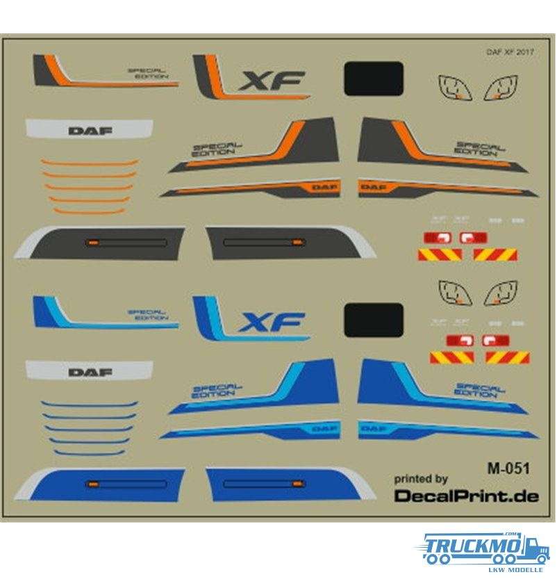 TRUCKMO Decal DAF XF Special Edition 12M-051