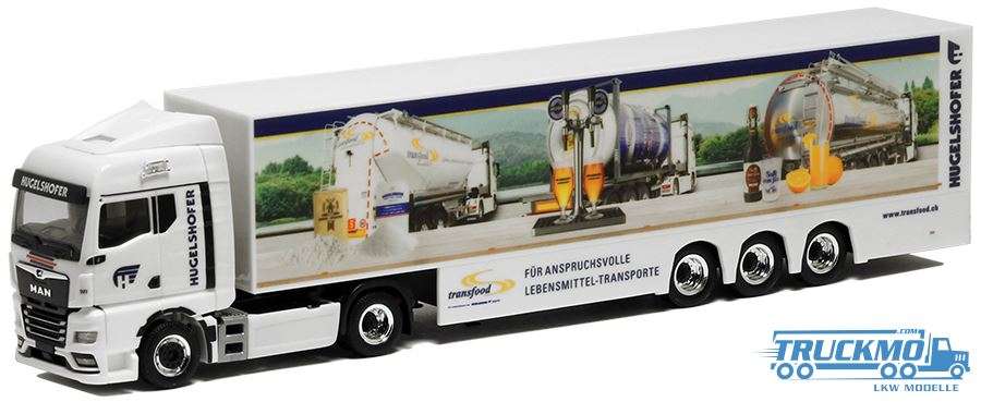 Herpa Hugelshofer promotion truck MAN TGX GM Euro box trailer 5110