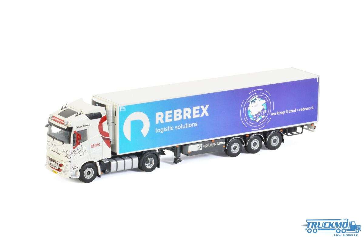 WSI Rebrex Transport Volvo FH5 Globetrotter 4x2 reefer semitrailer 3axle 01-3523A