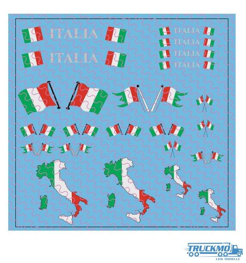 TRUCKMO Decal flag set Italy 12D-0263