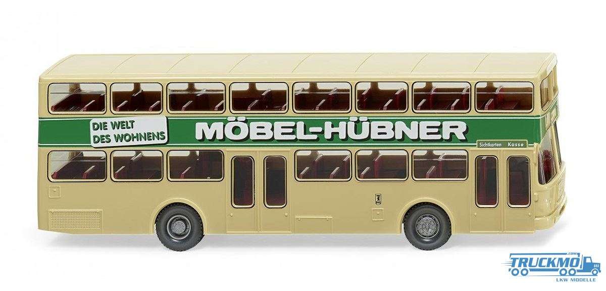 Wiking Möbel Hübner MAN SD 200 double decker Bus 073004