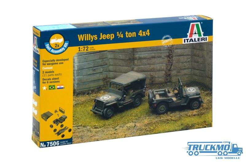 Italeri Willys Jeep 1/4 Ton 7506