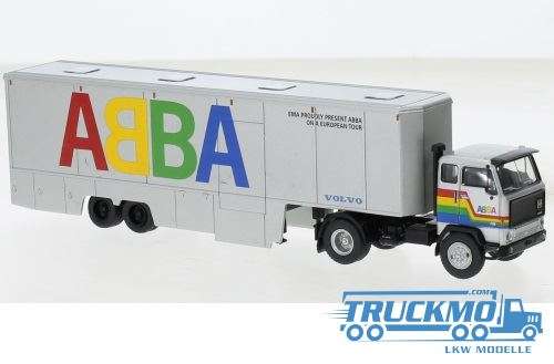 Brekina ABBA Tour Truck 1977 Volvo F89 Box Semitrailer 85683