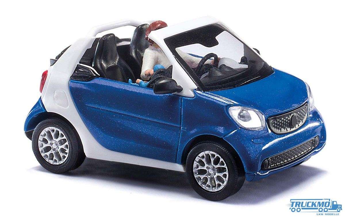 Busch Smart Fortwo Cabrio Fahrerin + Kindersitz 2015 50779