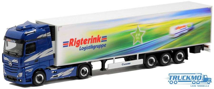 Herpa Rigterin Logistikgruppe Mercedes Benz Actros Bigspace Euro-Reefer-Trailer 5080