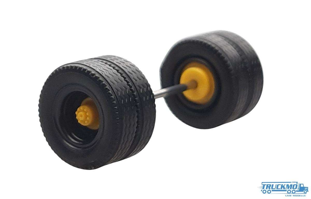 Herpa Axle twin wheel tractor 2-Medi Hypoid yellow / black A10021
