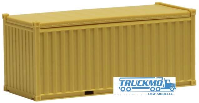 Herpa 20ft Open Top Container sand yellow 490025
