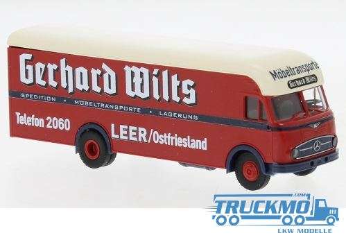 Brekina Gerhard Wilts Mercedes Benz LP322 1960 Furniture Truck 57233
