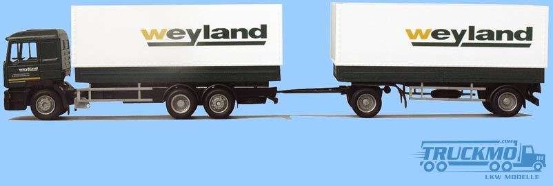 AWM Weyland MAN Steyr Flatbed trailer truck 54144