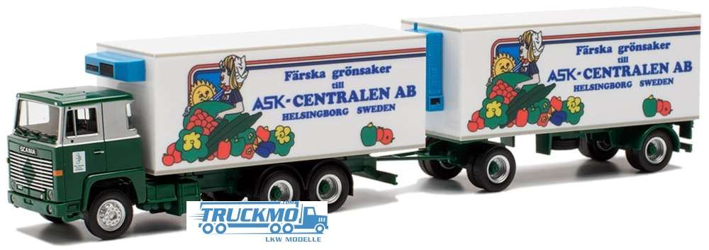 Herpa Börje Jönsson ASK Scania 141 Reefer Box Truck-Trailer 401998