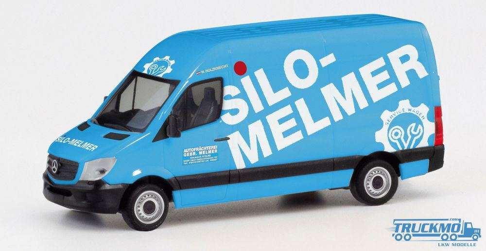 Herpa Silo Melmer Mercedes Benz Sprinter 13 Kasten HD 095419
