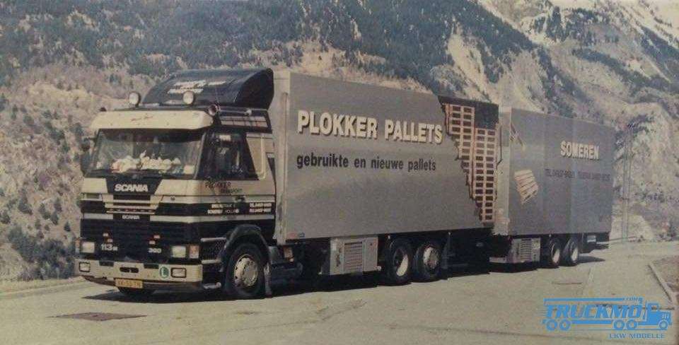 Tekno Plokker Pallets Scania 3-Serie Kofferhängerzug 86460