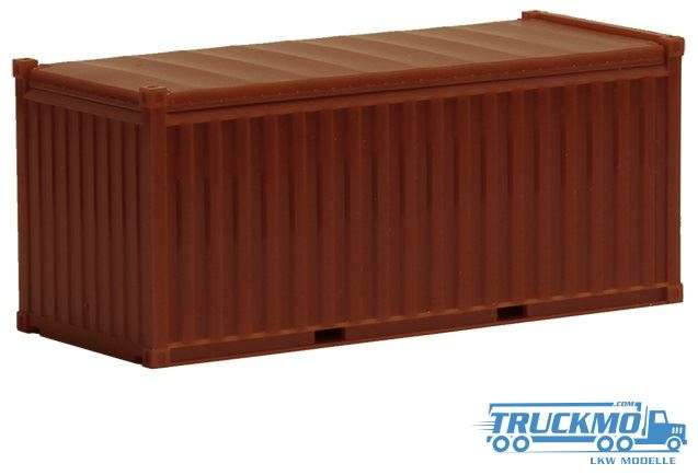 Herpa Open Top Container braun 20ft 490023