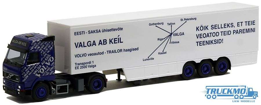 AWM Valga Volvo FH Globetrotter Euro box trailer 75876