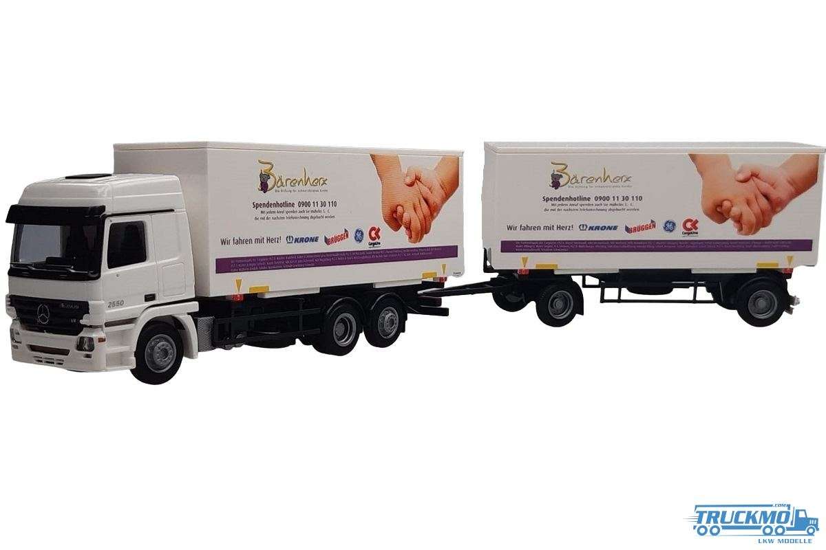 AWM CargoLine Mercedes Benz Actros L swap box truck-trailer 75959