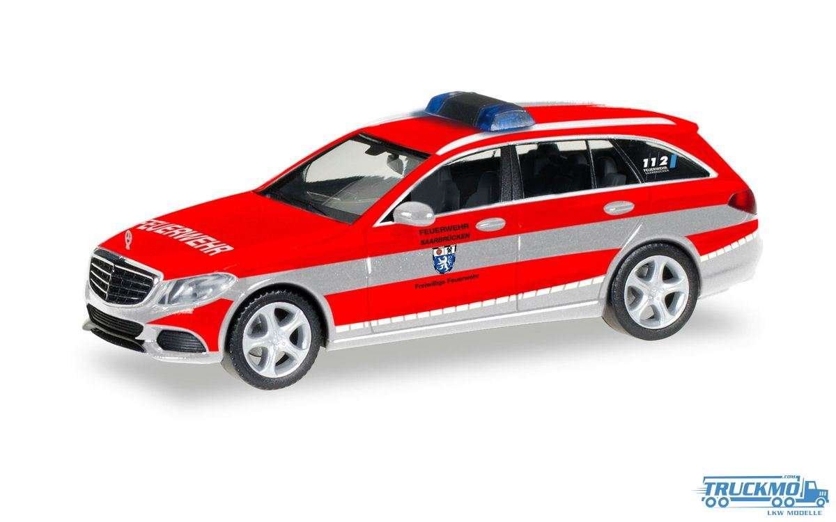 Herpa volunteer fire brigade Saarbrücken Mercedes Benz C-Class T-Model Elegance 096 003