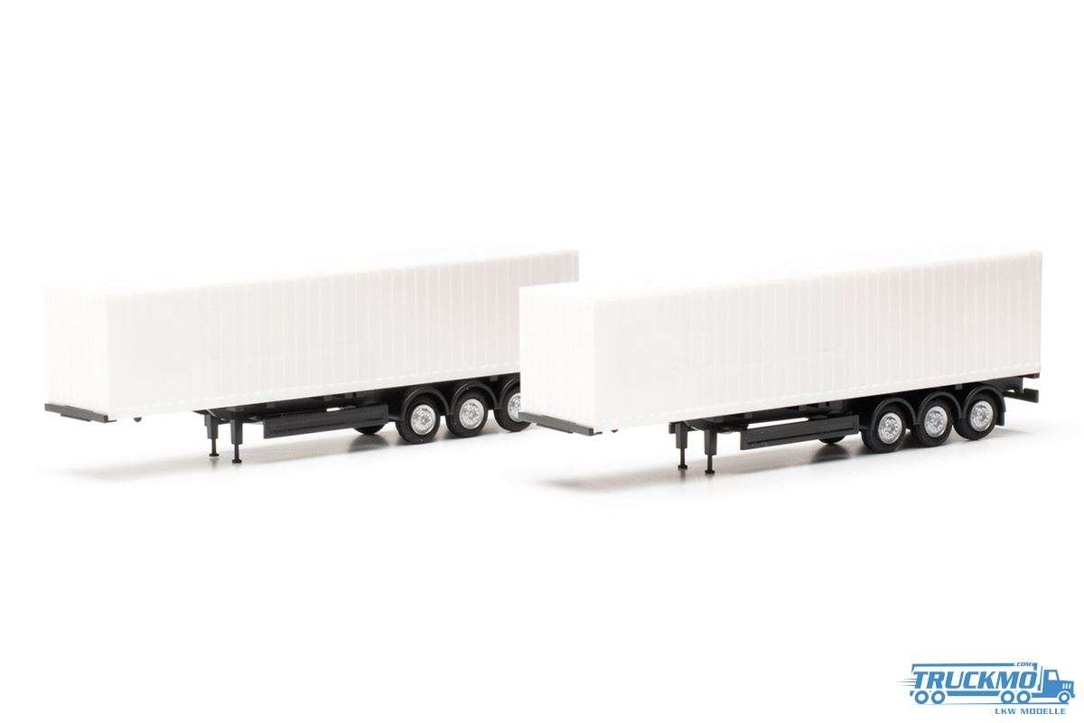 Herpa parts service container semitrailer 40ft Spur TT 2 pcs 085748