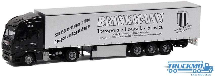 AWM Brinkmann Iveco Stralis HiWay Planenauflieger 75409
