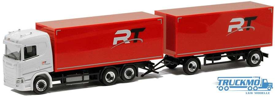 Herpa Ruch Transports Scania CR20 box trailer truck 5095