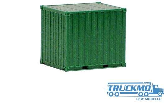 Herpa 10ft container ribbed green 490624